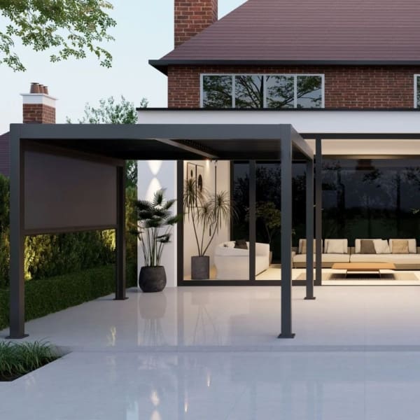 Má hiên Pergoda có tay quay đang được cung cấp bởi 1MM