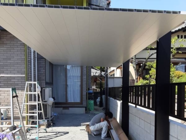 Thi công lắp đặt mái che ô tô Carport SC