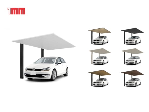 Bảng màu mái che ô tô Carport SC